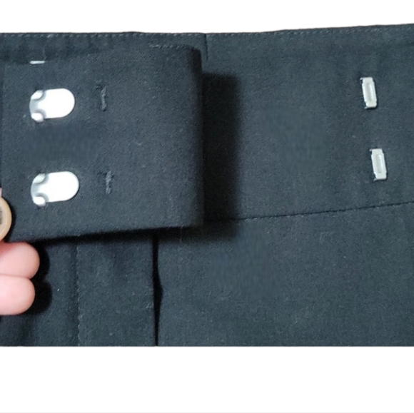 Laurel by Escada Black Virgin Wool Dress Pants sz 38 USA 8 - Picture 6 of 7